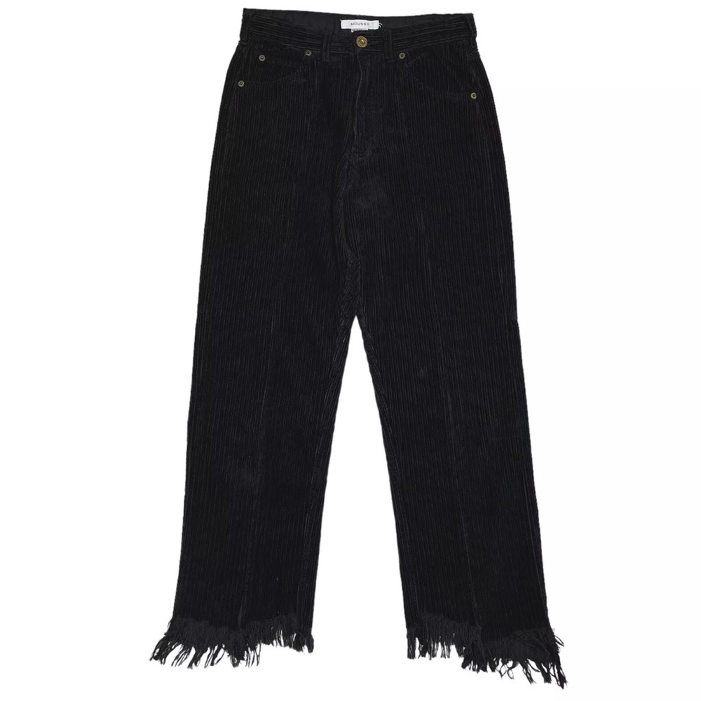 Moussy Baggy Straight Leg Corduroy Denim Jeans 1